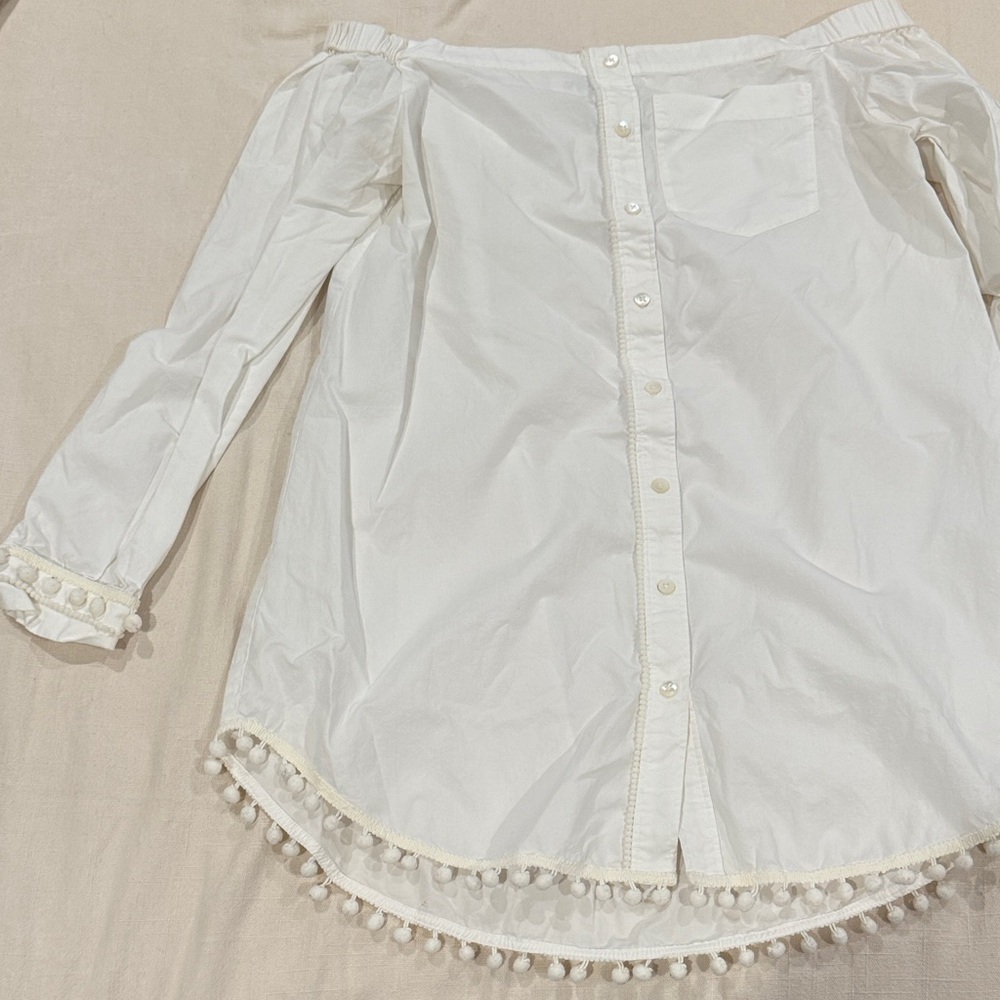 10 Crosby Derek Lam White Off-Shoulder Mini Dress